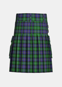 Utility_Mccormick_tartan_7161_kilt_back_image_with_pleated_design_and_adjustable_buckles_for_men