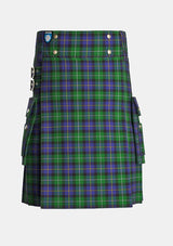 Utility_Mccormick_tartan_7161_kilt_front_image_with_pleated_design_and_adjustable_buckles_for_men