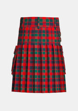 Utility_Mcgowan_tartan_kilt_back_image_with_pleated_design_and_adjustable_buckles_for_men