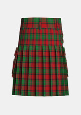 Utility_Mcphail_tartan_1031_kilt_back_image_with_pleated_design_and_adjustable_buckles_for_men