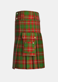 Utility_Melieres_Frost_Tartan_10069_kilt_left_image_with_pleated_design_and_adjustable_buckles_for_men