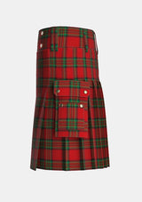 Utility_Melrose_Tartan_3926_kilt_left_image_with_pleated_design_and_adjustable_buckles_for_men