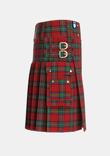 Utility_Mensah_Tartan_6216_kilt_right_image_with_pleated_design_and_adjustable_buckles_for_men