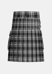 Utility_Menzies_1938_Tartan_1244_kilt_back_image_with_pleated_design_and_adjustable_buckles_for_men