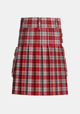 Utility_Menzies_3_Tartan_1859_kilt_back_image_with_pleated_design_and_adjustable_buckles_for_men
