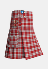 Utility_Menzies_3_Tartan_1859_kilt_side_image_with_pleated_design_and_adjustable_buckles_for_men