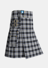 Utility_Menzies_Black_Dress_Tartan_1812_kilt_side_image_with_pleated_design_and_adjustable_buckles_for_men