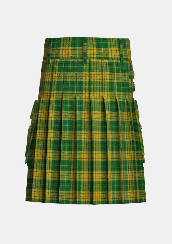 Utility_Meredith_of_Wales_Tartan_6167_kilt_back_image_with_pleated_design_and_adjustable_buckles_for_men