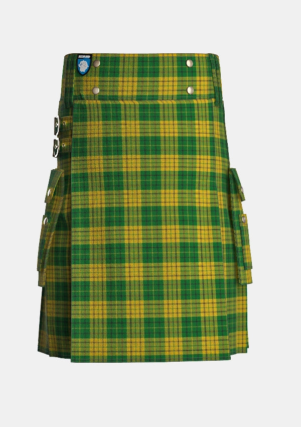 Utility_Meredith_of_Wales_Tartan_6167_kilt_front_image_with_pleated_design_and_adjustable_buckles_for_men