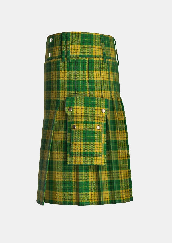 Utility_Meredith_of_Wales_Tartan_6167_kilt_left_image_with_pleated_design_and_adjustable_buckles_for_men