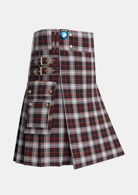 Utility_Merrilees_Tartan_1602_kilt_side_image_with_pleated_design_and_adjustable_buckles_for_men