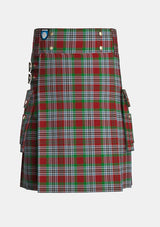 Utility_Metcalf_Tartan_3471_kilt_front_image_with_pleated_design_and_adjustable_buckles_for_men