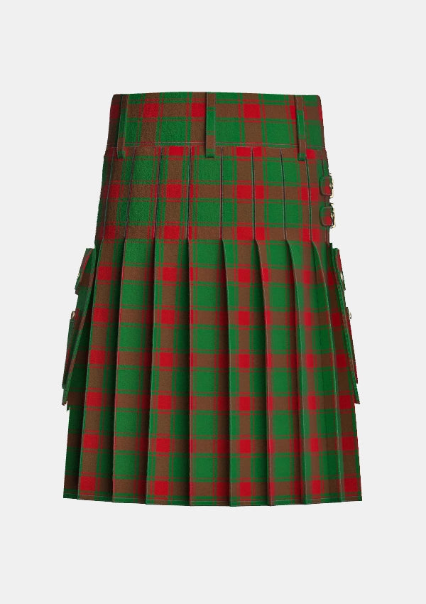 Utility_Middleton_tartan_903_kilt_back_image_with_pleated_design_and_adjustable_buckles_for_men