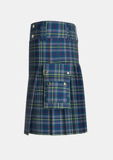 Utility_Millar_Bruce_A_Tartan_13889_kilt_left_image_with_pleated_design_and_adjustable_buckles_for_men