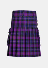 Utility_Millar_Euan_Tartan_15279_kilt_back_image_with_pleated_design_and_adjustable_buckles_for_men