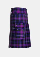 Utility_Millar_Euan_Tartan_15279_kilt_left_image_with_pleated_design_and_adjustable_buckles_for_men