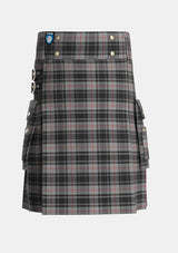 Utility_Moffat_1984_Tartan_1129_kilt_front_image_with_pleated_design_and_adjustable_buckles_for_men
