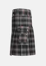 Utility_Moffat_1984_Tartan_1129_kilt_left_image_with_pleated_design_and_adjustable_buckles_for_men
