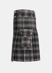 Utility_Moffat_1984_Tartan_1129_kilt_left_image_with_pleated_design_and_adjustable_buckles_for_men
