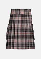 Utility_Moffat_tartan_kilt_back_image_with_pleated_design_and_adjustable_buckles_for_men