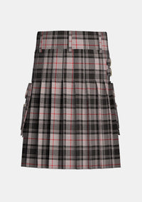 Utility_Moffat_tartan_kilt_back_image_with_pleated_design_and_adjustable_buckles_for_men