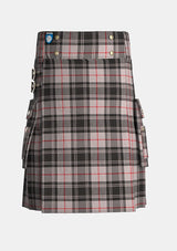 Utility_Moffat_tartan_kilt_front_image_with_pleated_design_and_adjustable_buckles_for_men
