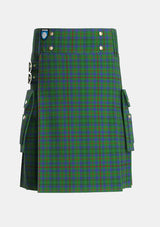 Utility_Moncrieff_of_Atholl_Tartan_5940_kilt_front_image_with_pleated_design_and_adjustable_buckles_for_men