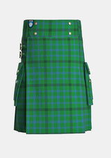 Utility_Montgomerie_Tartan_692_kilt_front_image_with_pleated_design_and_adjustable_buckles_for_men