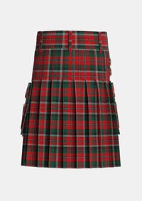 Utility_Montrose_Graham_Tartan_350_kilt_back_image_with_pleated_design_and_adjustable_buckles_for_men