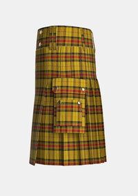 Utility_Morgan_of_Wales_Tartan_5760_kilt_left_image_with_pleated_design_and_adjustable_buckles_for_men
