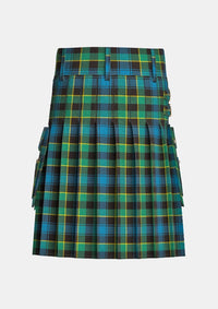 Utility_Mowat_tartan_258_kilt_back_image_with_pleated_design_and_adjustable_buckles_for_men