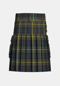 Utility_Muir_Modern_Tartan_kilt_back_image_with_pleated_design_and_adjustable_buckles_for_men