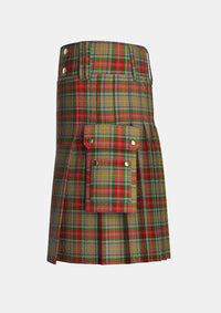 Utility_Muirhead_Tartan_6001_kilt_left_image_with_pleated_design_and_adjustable_buckles_for_men