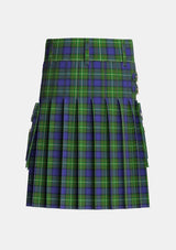Utility_Mulcahy_Tartan_7264_kilt_back_image_with_pleated_design_and_adjustable_buckles_for_men