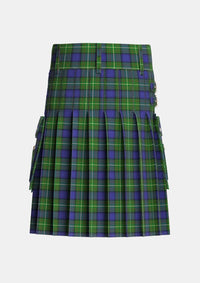 Utility_Mulcahy_Tartan_7264_kilt_back_image_with_pleated_design_and_adjustable_buckles_for_men