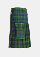 Utility_Mulcahy_Tartan_7264_kilt_left_image_with_pleated_design_and_adjustable_buckles_for_men