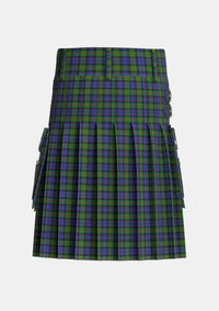 Utility_Murray_1816_2_Tartan_219_kilt_back_image_with_pleated_design_and_adjustable_buckles_for_men