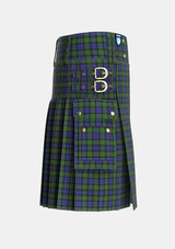 Utility_Murray_1816_2_Tartan_219_kilt_right_image_with_pleated_design_and_adjustable_buckles_for_men