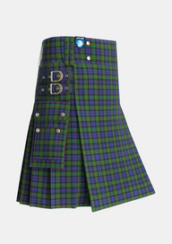 Utility_Murray_1816_2_Tartan_219_kilt_side_image_with_pleated_design_and_adjustable_buckles_for_men