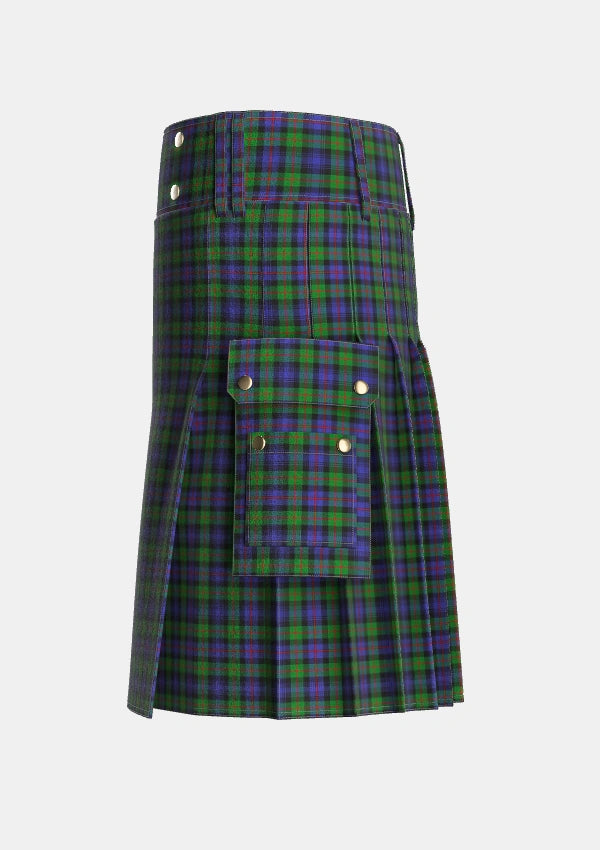 Utility_Murray_of_Atholl_2_Tartan_281_kilt_left_image_with_pleated_design_and_adjustable_buckles_for_men