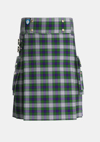 Utility_Murray_of_Atholl_Dress_Tartan_1363_kilt_front_image_with_pleated_design_and_adjustable_buckles_for_men