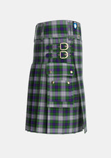 Utility_Murray_of_Atholl_Dress_Tartan_1363_kilt_right_image_with_pleated_design_and_adjustable_buckles_for_men