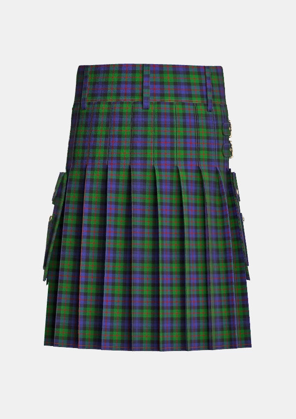 Utility_Murray_of_Atholl_Tartan_281_kilt_back_image_with_pleated_design_and_adjustable_buckles_for_men