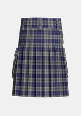 Utility_Napier_2_Tartan_1242_kilt_back_image_with_pleated_design_and_adjustable_buckles_for_men