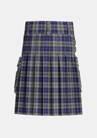 Utility_Napier_2_Tartan_1242_kilt_back_image_with_pleated_design_and_adjustable_buckles_for_men