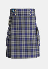 Utility_Napier_2_Tartan_1242_kilt_front_image_with_pleated_design_and_adjustable_buckles_for_men