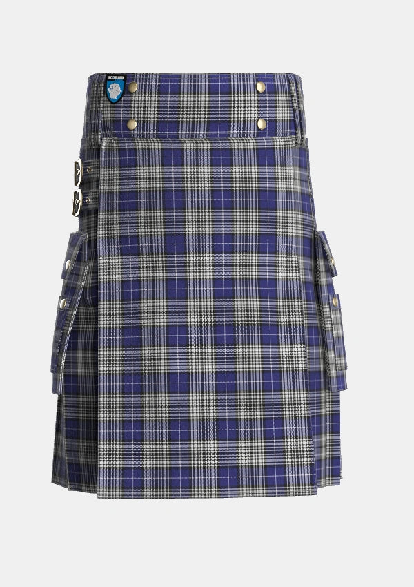 Utility_Napier_2_Tartan_1242_kilt_front_image_with_pleated_design_and_adjustable_buckles_for_men