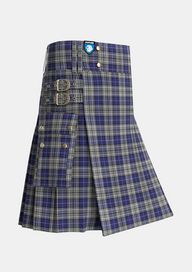 Utility_Napier_2_Tartan_1242_kilt_side_image_with_pleated_design_and_adjustable_buckles_for_men