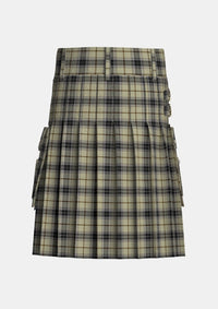 Utility_New_Forest_Winter_Tartan_12769_kilt_back_image_with_pleated_design_and_adjustable_buckles_for_men