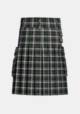 Utility_New_Zealand_Tartan_4215_kilt_back_image_with_pleated_design_and_adjustable_buckles_for_men